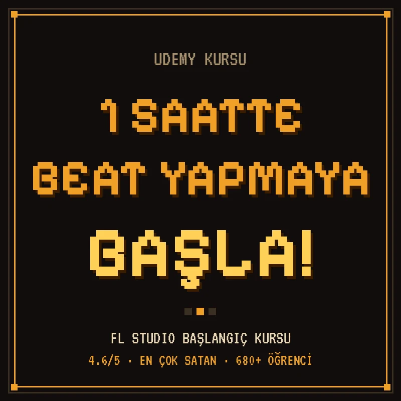 1 Saatte Beat Yapmaya Başla — Udemy kursu önizleme